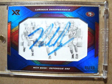 2019 Nick Bosa Panini XR Rookie Luminous Endorsements Autograph RC 49/49 🔥
