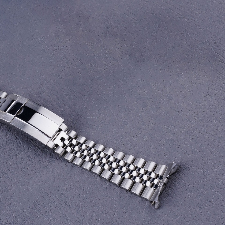 22mm Jubilee Watch Band Bracelet With Oyster Deployment Clasp For
