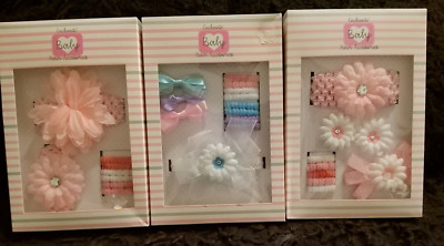 Enchante Baby Infant Hair Accessories Set of 29 pc Gift Box (Newborn)