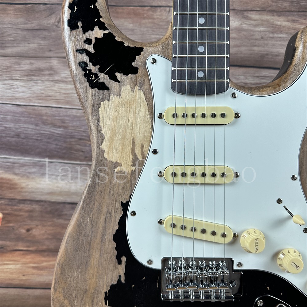 in stock John Mayer Black one electric guitar Aged deluxe