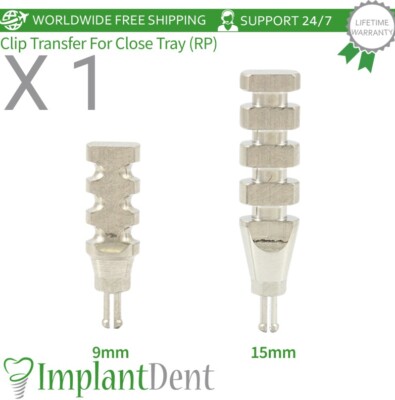 1x Clip Transfer For Close Tray Impression Coping Fixture Conical Connection RP