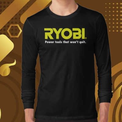 #ad POWER TOOLS RYOBI LOGO Long Sleeve T Shirt Funny Size S to 5XL Hoodie amp; T Shirt $22.80