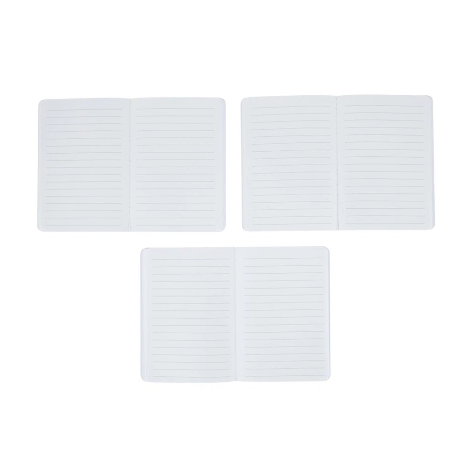 3 Pack Pocket Notebook Set Ruled Pages Pocket Notepad School Office Stationery - image 3 of 4