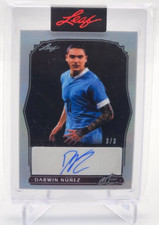 Darwin Nunez 2023 Leaf Art of Sport BA-DN1 Blue AUTO 3/3 SSP Uruguay Liverpool