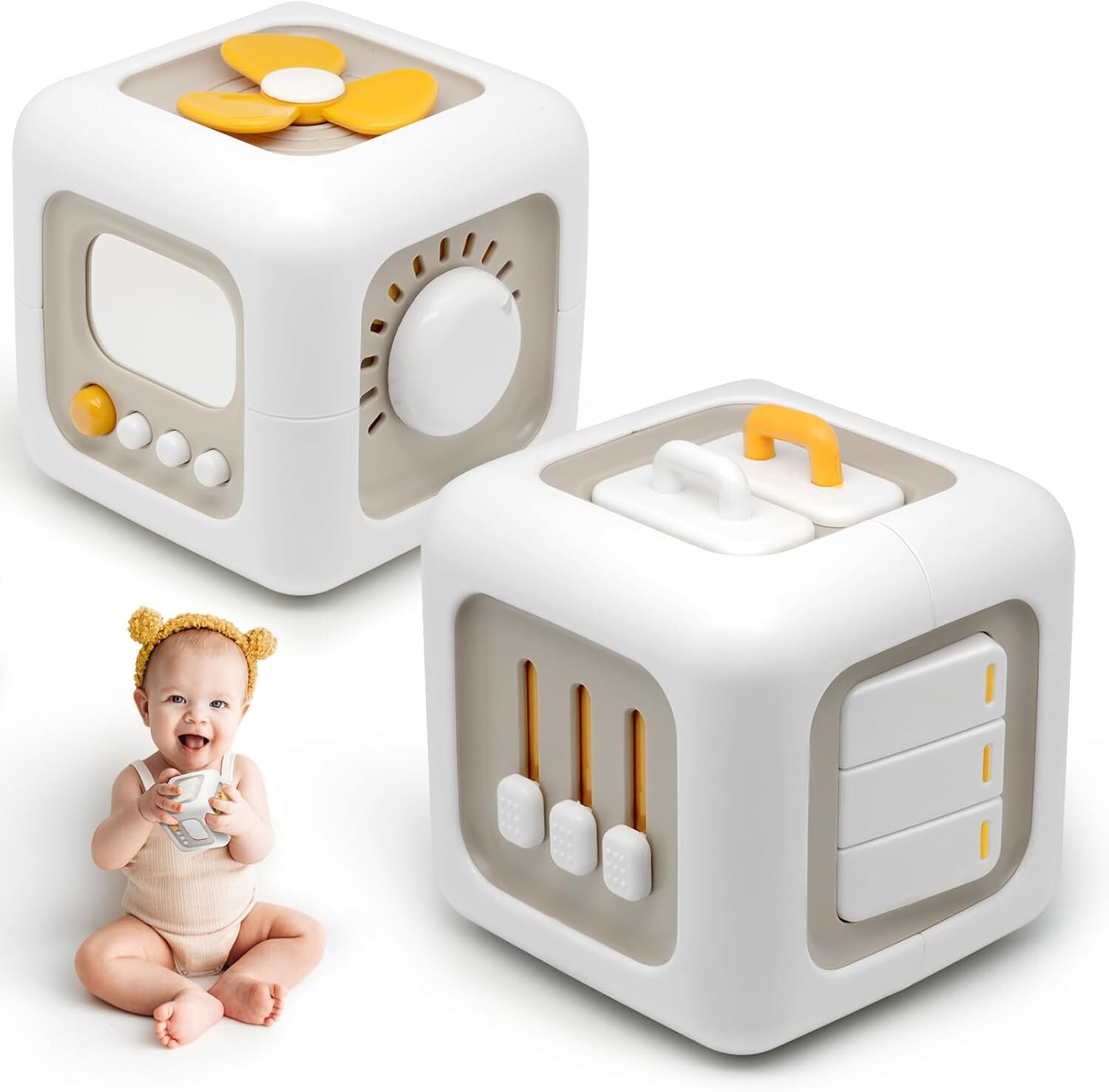 Montessori Toys for 1 Year Old, Busy Cube Travel, Fine Motor Skills...