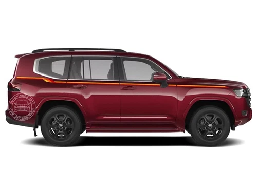Graphics Waist Line Stripe Car Sticker For Toyota Land Cruiser LC300 Side Decals - Picture 5 of 11