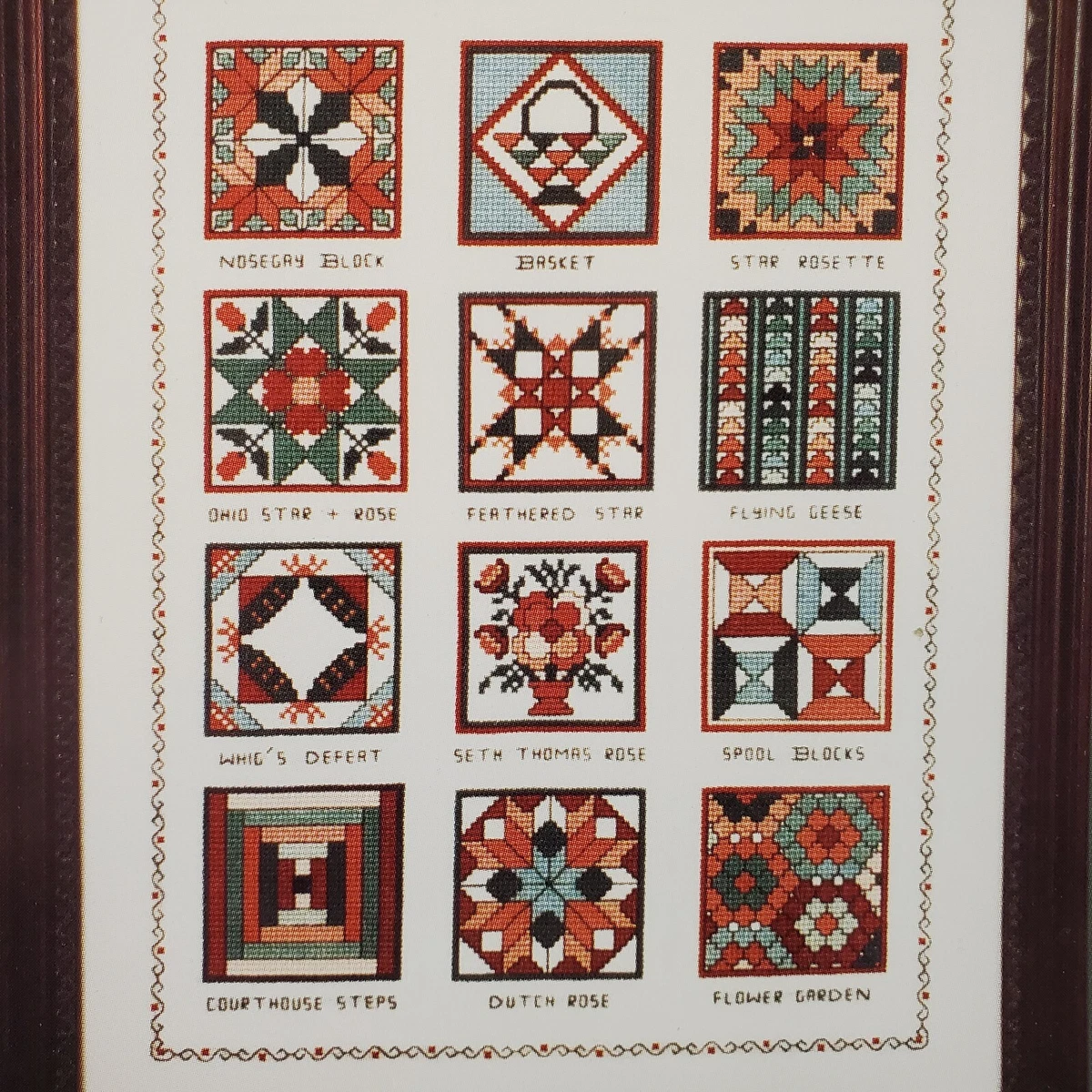 Canterbury Designs Favorite Quilt Squares #3 Geometric Blocks Cross Stitch  47