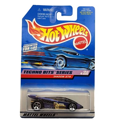 Hot Wheels 1998 Techno Bits Series Shadow Jet #691 Circuit Racer 3 of 4 Car NEW 
