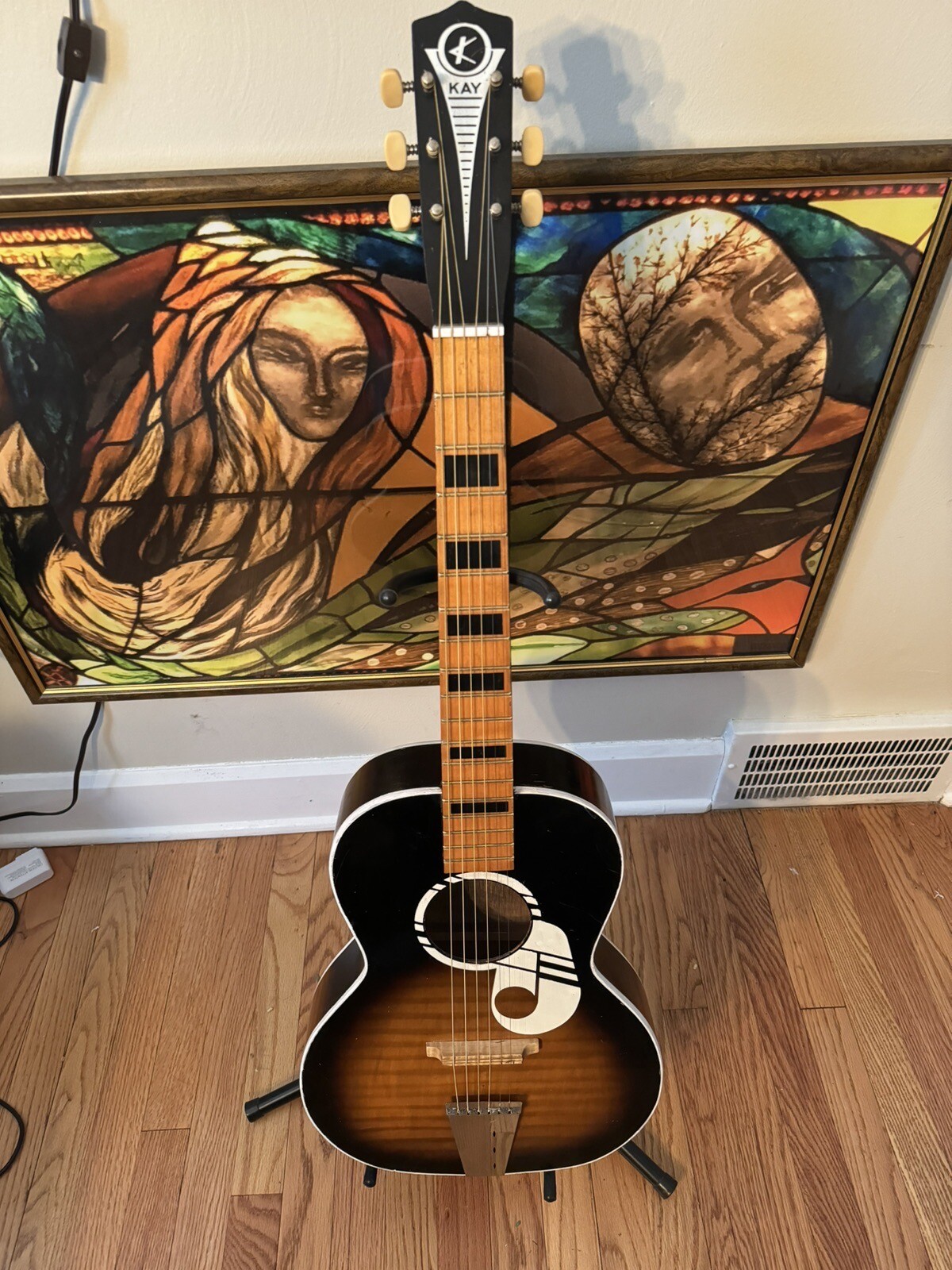 60s Vintage KAY Note Parlor Guitar Acoustic GuitarRestored And Is A
