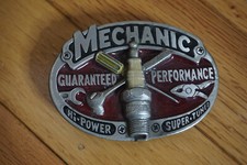 1982 Mechanic Guaranteed Performance Hi-Power Super-Tuned USA 853 Belt Buckle