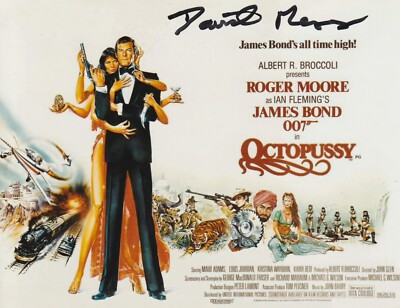 David Meyer handsigniertes 8x6 Zoll Foto James Bond Octopussy
