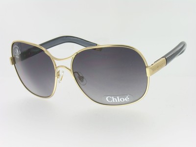 Chloe CL2208 C01 Gold Two Tone Womens Cat Eye Sunglasses | eBay display picture 1