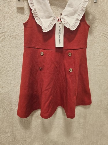 NWTS Janie and Jack Scenic Route Ruffle Collar Ponte Dress Girls Size 2T New - Picture 2 of 11