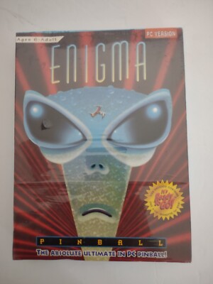 Vtg Enigma Pinball  PC Version - Big Box - NEW -  READ!!! 3.5'' Diskette      D11