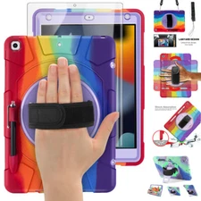 iPad 9th 8th 7th Generation Case Heavy Duty Sturdy Shockproof Stand Kids Cover