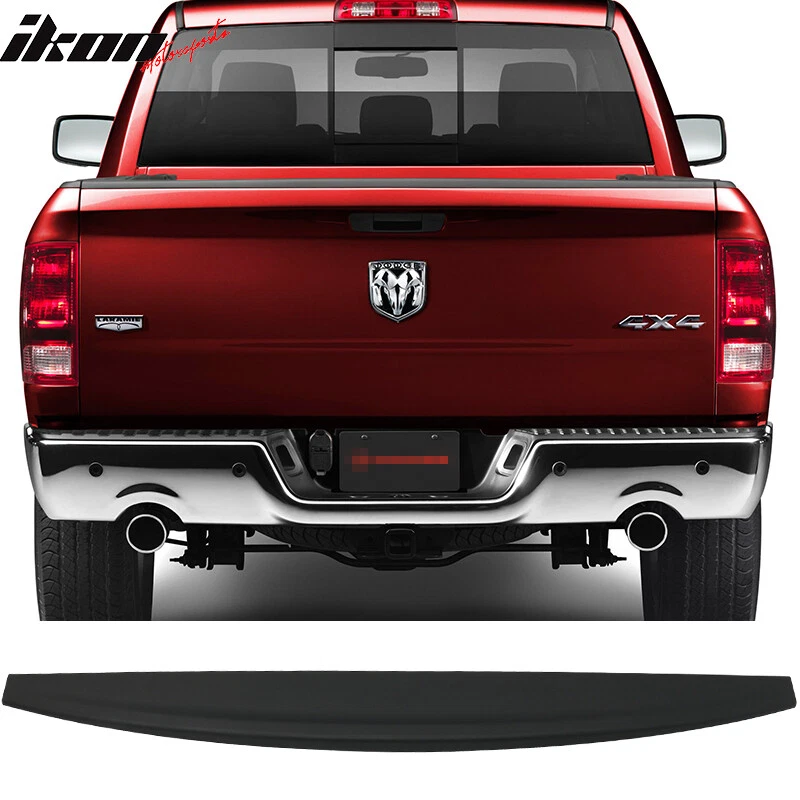 Fits 09-23 Ram 1500 PP Tailgate Top Protector Cap Moulding Cover Truck Spoiler