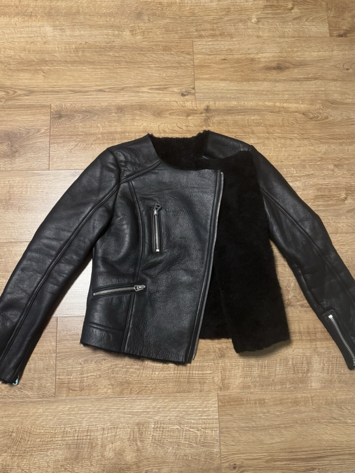 Sheepskin coat women size 10 image 6