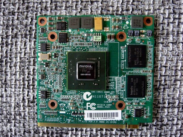 nVidia Geforce 9300M 9400M GS G98-630-U2 DDR2 256MB MXM I II 2.0 VGA Video Card - Image 2 of 4