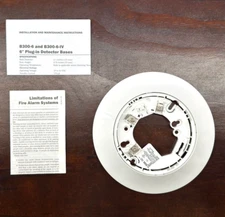 System Sensor B300-6 Plug-in Fire Alarm Smoke Detector Base 6"- NEW in open box