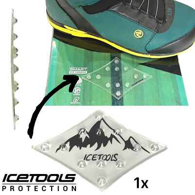 Icetools Grip Mat Snowboard Lift Hilfe Anti-Rutsch Stomp Pad Diamond transparent