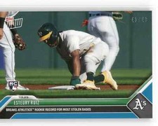 🟦 ESTEURY RUIZ Rookie Most Stolen Bases 2023 Topps Now #528 41/49 RC