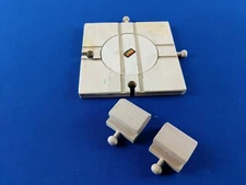 Brio TURNTABLE + BUFFER STOPS  (#3361 31405/61) 1981 Wooden IMPERFECT