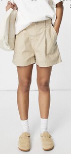 Pleated Utility Short In Brown W31 BNWT 