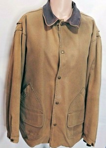 Woolrich Barn Jacket Coat Xl Men Canvas Saddle Removable Liner