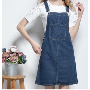 denim bib and brace dress