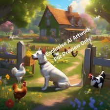 Digital Image Desktop Wallpaper Photo Picture AI Artwork Watch Dog Farm Country
