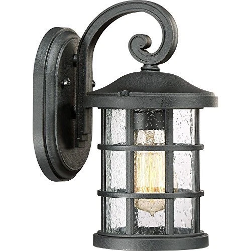 Quoizel CSE8406EK One Light Outdoor Wall Lantern Fixture, Black, 11" - 2 Pack - Picture 2 of 5