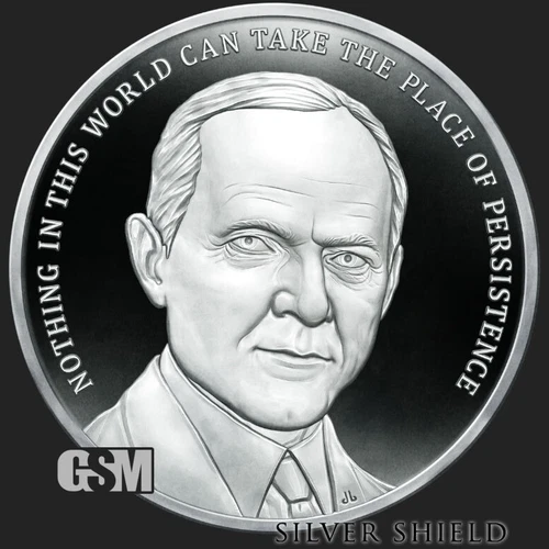 2021 Silver Shield CALVIN COOLIDGE - 1oz Proof - #29 in the "Presidents" Series