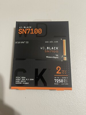 New WD_BLACK 2TB SN7100 NVMe Western Digital SSD Solid State Drive Gen4 PCIe M.2