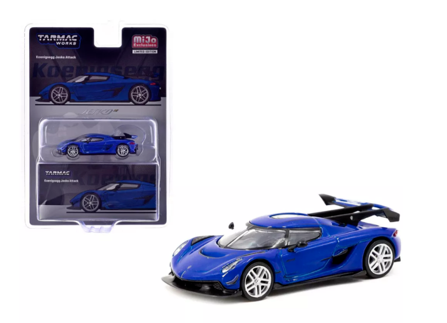 Tarmac Works 1:64 Koenigsegg Jesko Attack Blue Metallic