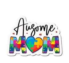 Set Of 2 Autism Awareness Vinyl Decal, Car Window Laptop  Sticker vinyl decal