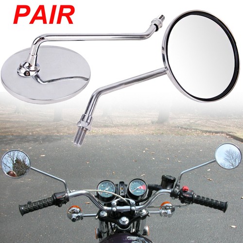 L&R Motorcycle Rearview Side Mirrors For Honda CB200-750 CL200-450 GL1000 CX500 - Bild 2 von 14