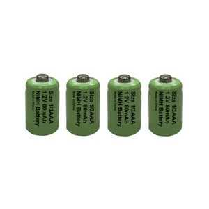 4 X 1 3aaa One Third a 11mm Solar Light Batteries Rechargeable 1 2v Nimh Ebay