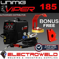 UNIMIG Viper 185 Mig Tig Stick Bundle Saldatrice, Regolatore Torcia Gasless...