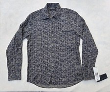 Kenneth Cole NY Size S Button Up Shirt Mobility Woven Multi-Color