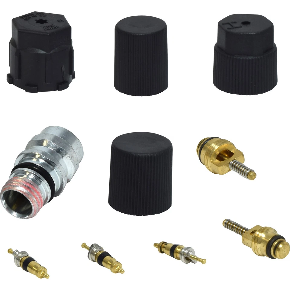 A/C System Valve Core and Cap Kit UAC For 2003-2005 Dodge Sprinter 2500 - Image 2 of 2