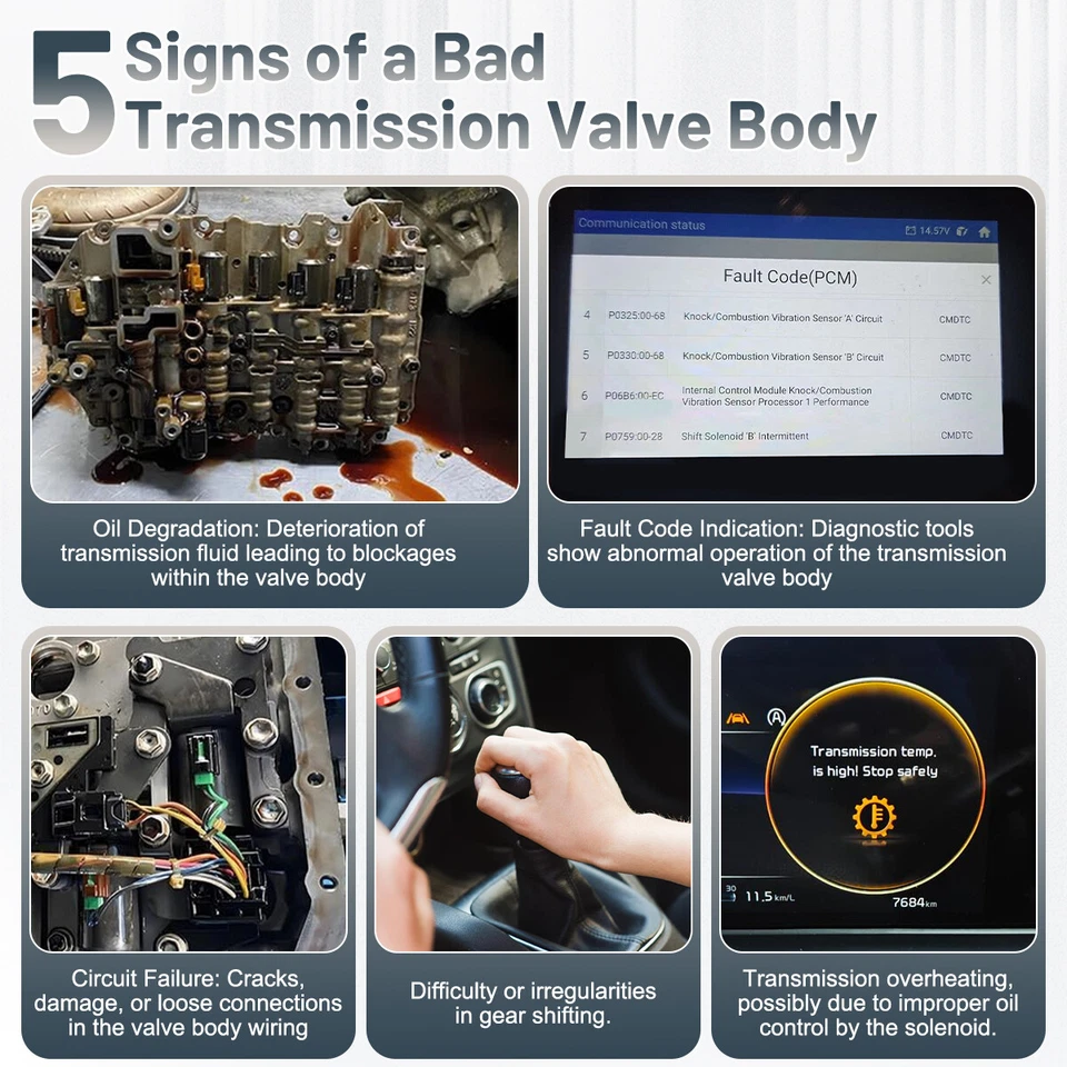 JF011E RE0F10A CVT Valve Body Transmission For Jeep Patriot Compass 2007-17 2.4L - Image 4 of 4