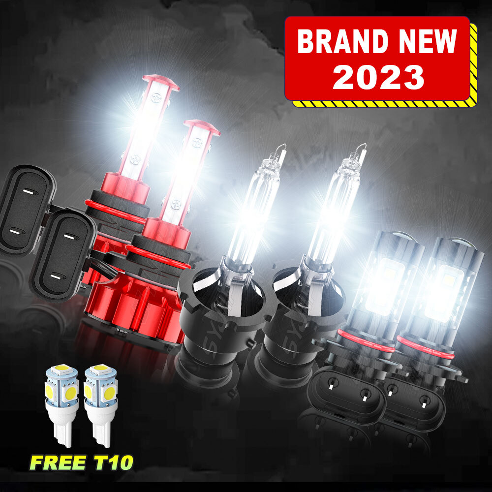 For Lexus LS430 200406 6LED HID Headlight High Low Beam Fog Light 6