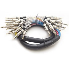 Audio TRS 1/4" Pro Fantail Snake Cable - 4, 8, 12, 16, 24 Channel - 5' to 25'