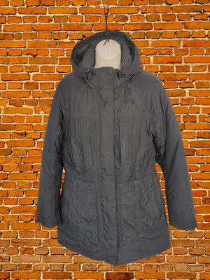 THE NORTH FACE SCHWARZER MANTEL MEDIUM GÄNSEDAUNEN DAMEN HYVENT WATTIERT WINTER PARKA