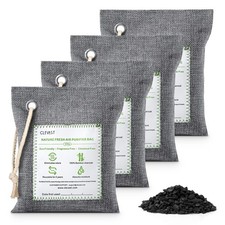 Bamboo Charcoal Air Purifying Bags Large, 4 200g , Removes Odors and Moistur...