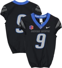 Boise State Broncos Team-Issued #9 Black Jersey from Football Program - Size 38