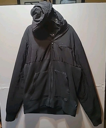 O'Neill Men's Superfleece Mixed Materials Full Zip Hooded Jacket Size XL