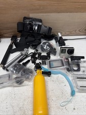 GoPro HERO4 Silver Accessories, Selfie Stick Etc. Untested Bundle 3 Batteries