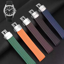 Soft Rubber Watch Strap for Patek Philippe Aquanaut 5164A 5167A 5168A 21mm Band