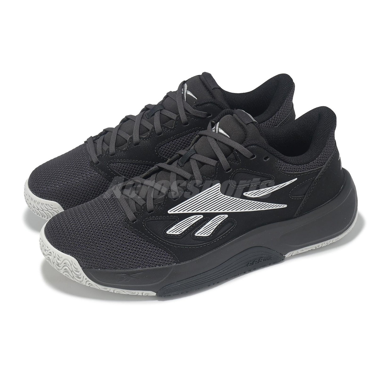 Reebok Engine LT Black Grey Men Basketball Hoopers Shoes Sneakers